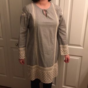 Grey/cream tunic